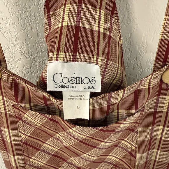 Vintage cosmos Plaid Overall Dress - Picture 4 of 4